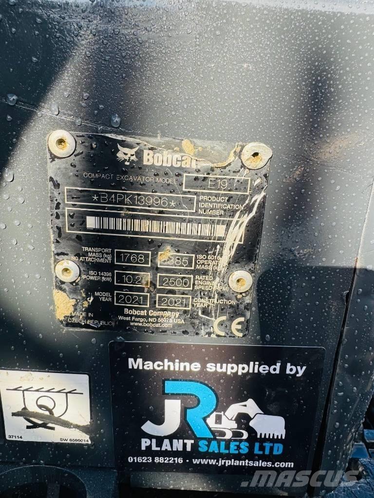 Bobcat E 19 Minigraafmachines < 7t