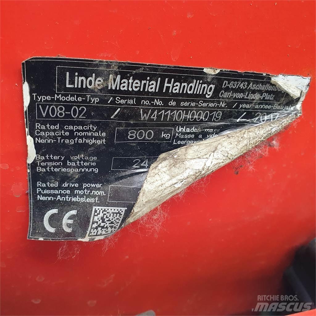 Linde V08-02 Orderpicker voor middelhoog niveau