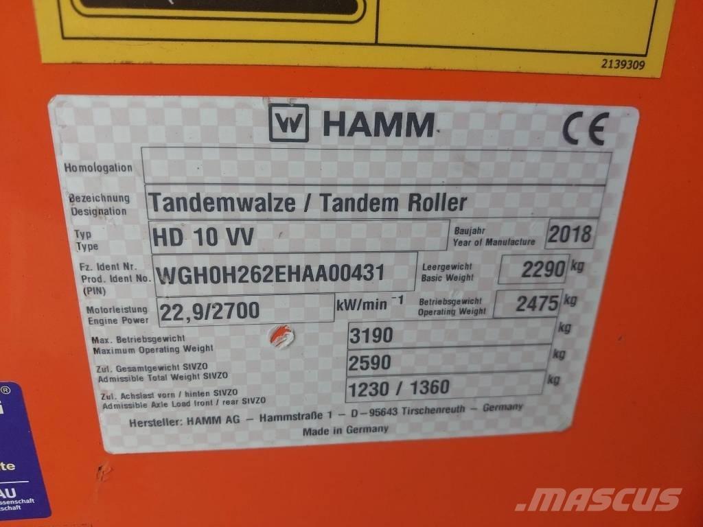 Hamm HD 10 VV Duowalsen