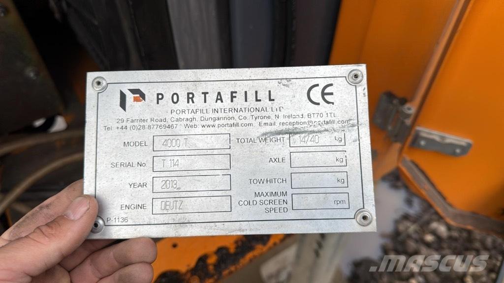 Portafill 4000t Mobiele zeefinstallaties