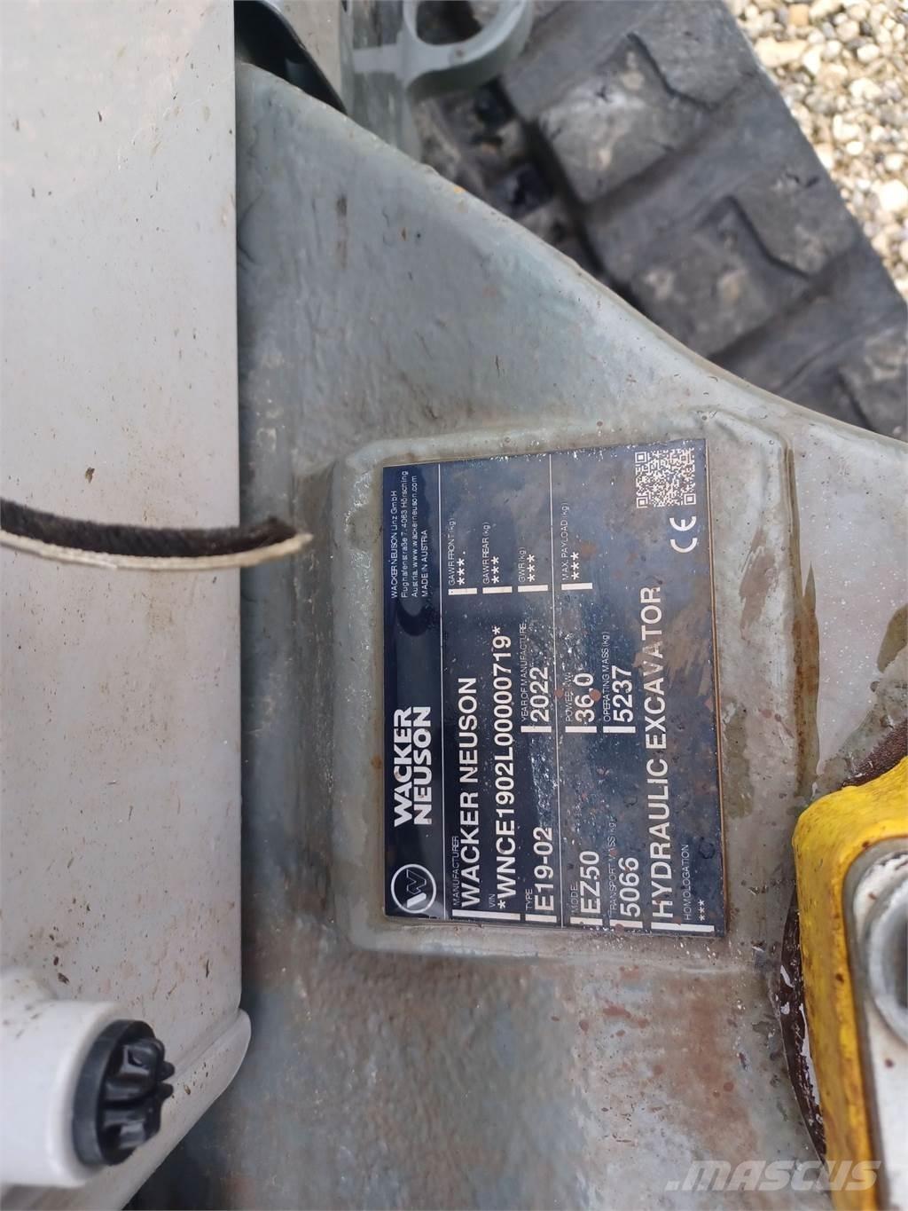 Wacker Neuson EZ50 Rupsgraafmachines