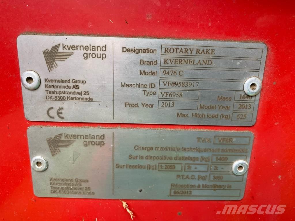 Kverneland 9476C Zwadharken