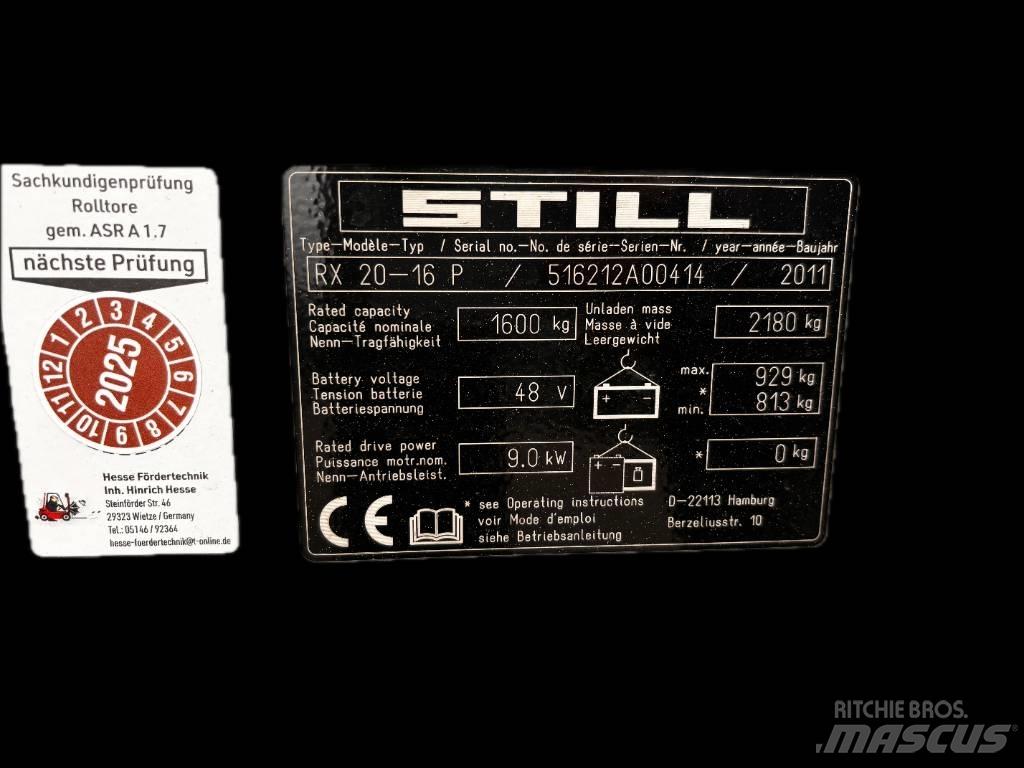 Still RX20-16P Elektrische heftrucks