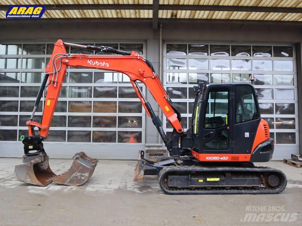 Kubota KX 080-4 Midigraafmachines 7t - 12t