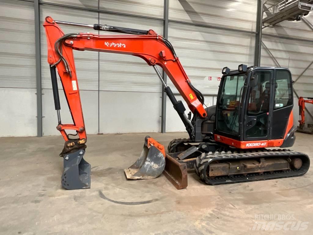 Kubota KX 080-4 A Midigraafmachines 7t - 12t