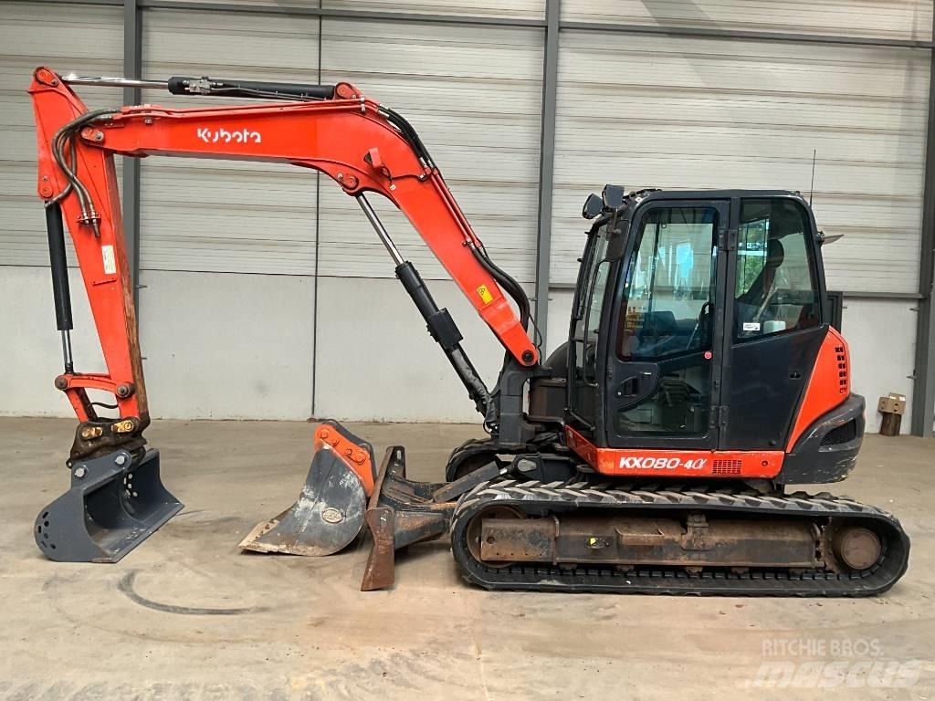 Kubota KX 080-4 A Midigraafmachines 7t - 12t