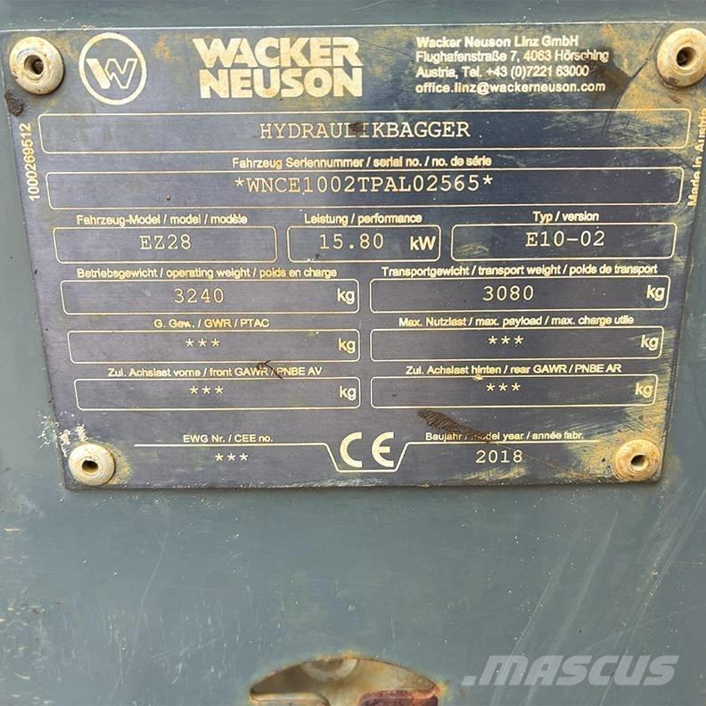 Wacker Neuson EZ 28 Minigraafmachines < 7t