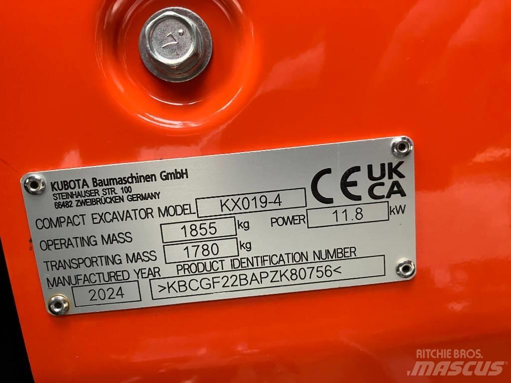 Kubota KX 019-4 Minigraafmachines < 7t