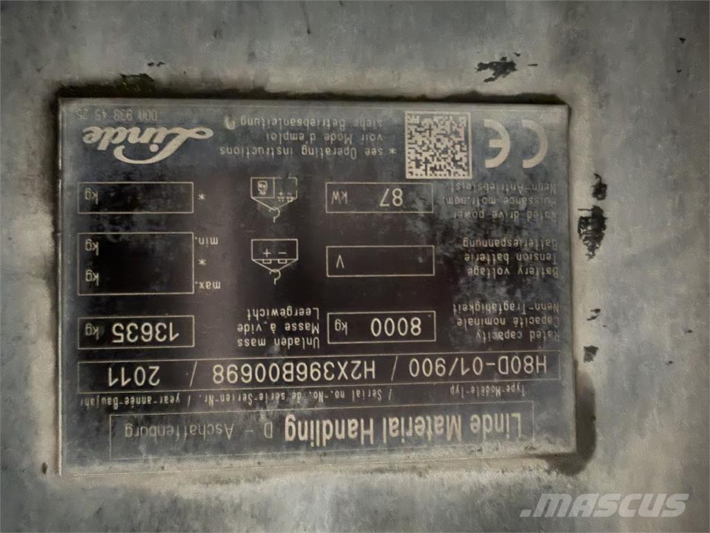 Linde H80D-01/900 Diesel heftrucks