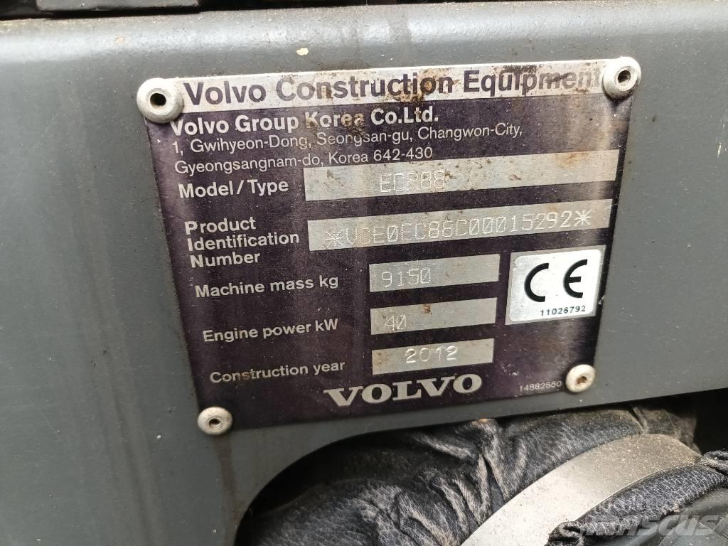 Volvo ECR 88 PLUS Midigraafmachines 7t - 12t