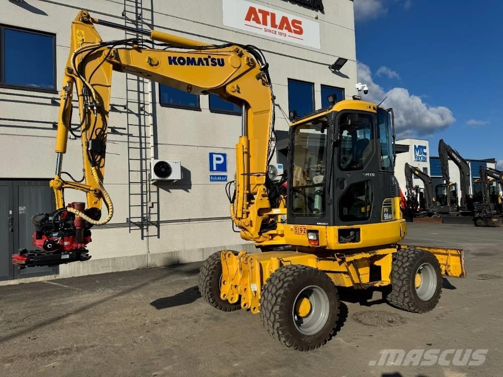 Komatsu PW 98 MR-6 Wielgraafmachines