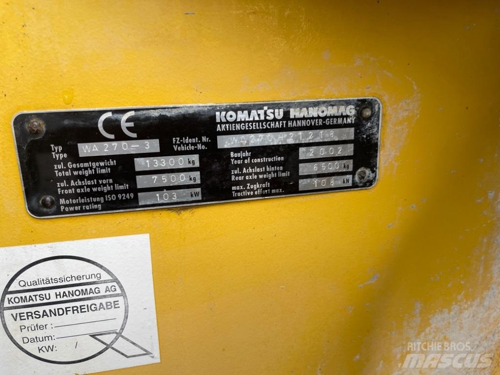 Komatsu WA 270-3 Wielladers