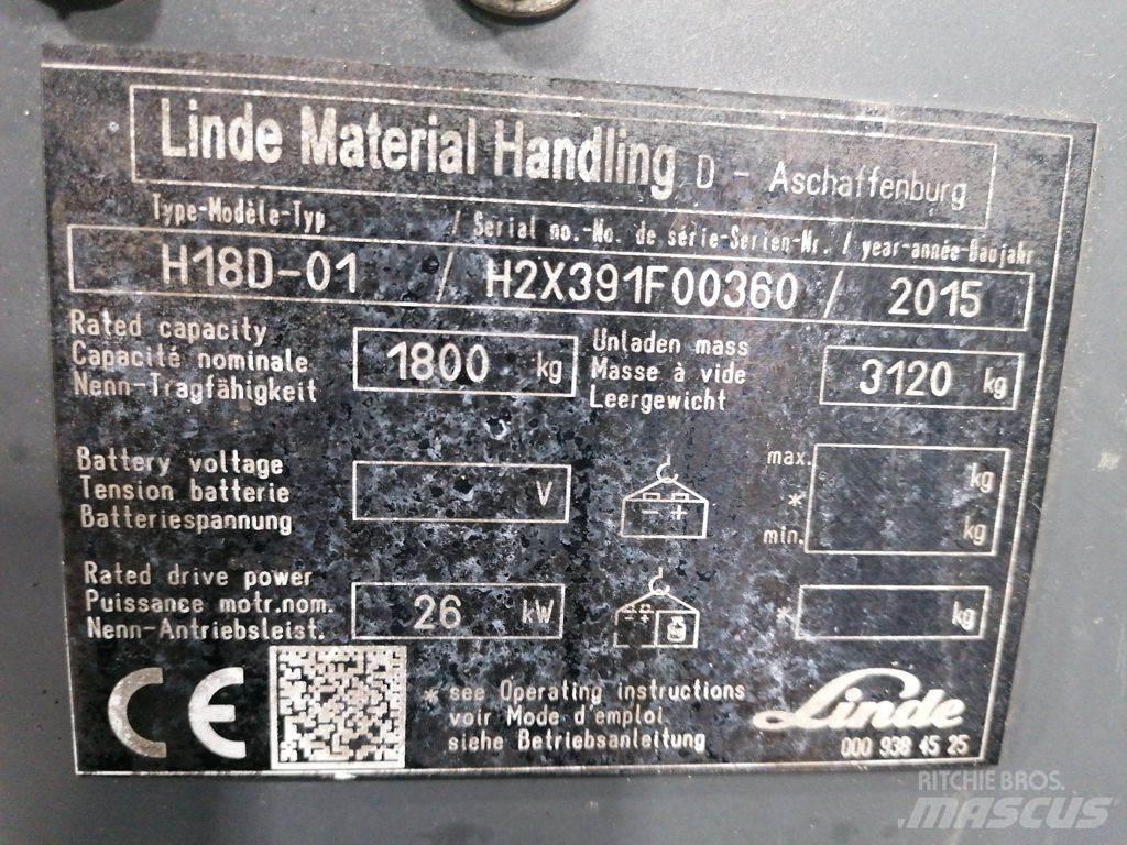Linde H18D-01 LPG heftrucks