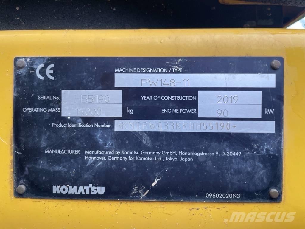 Komatsu PW 148-11 Wielgraafmachines