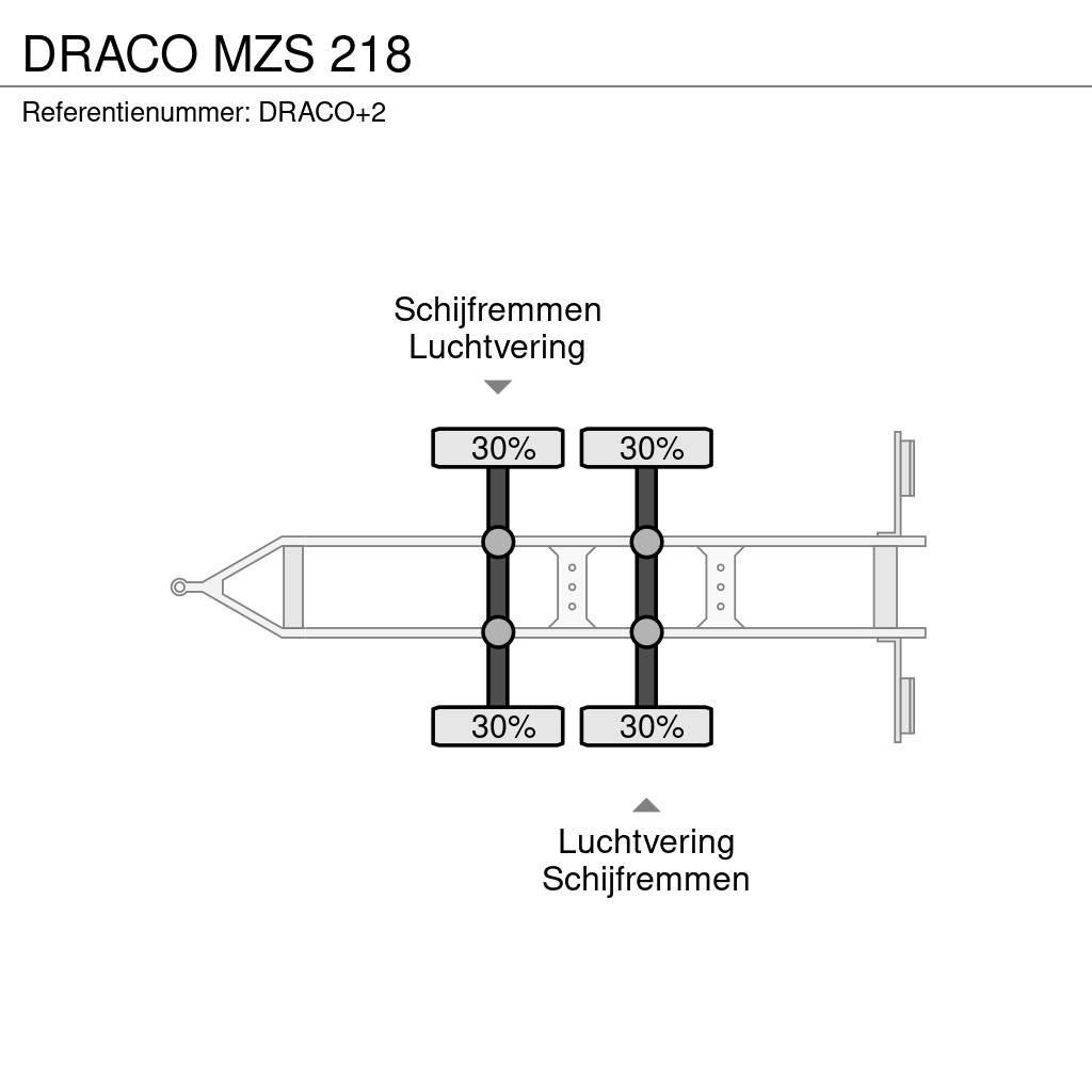 Draco MZS 218 Gesloten opbouw trailers