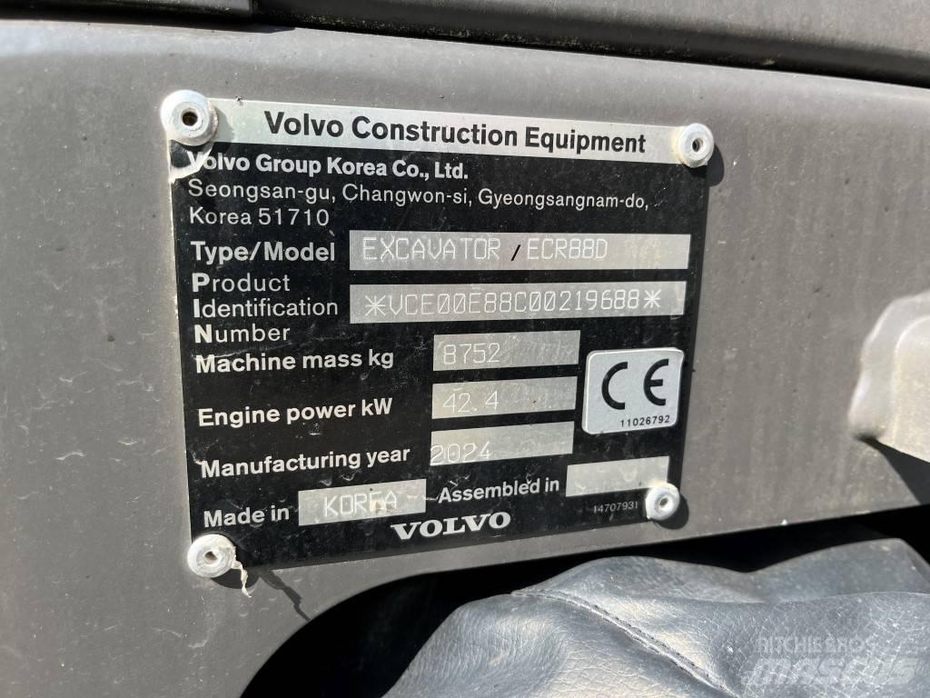 Volvo ECR88D Midigraafmachines 7t - 12t