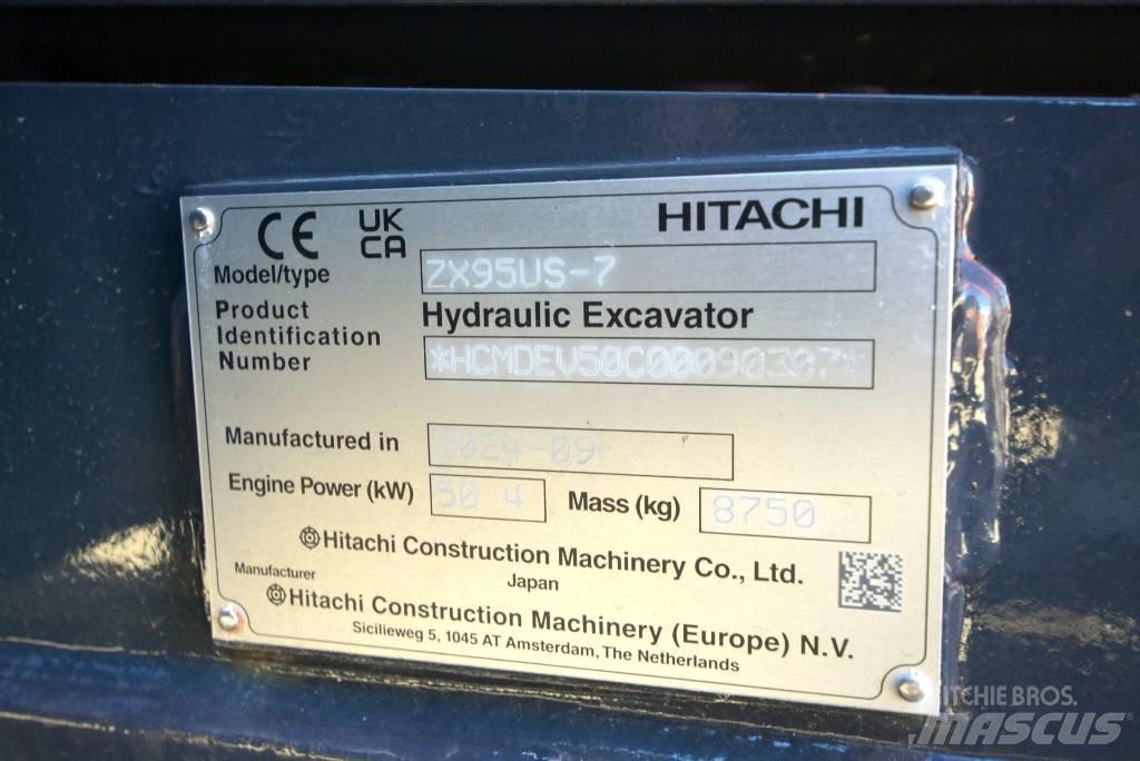 Hitachi ZX 95 US-7 Midigraafmachines 7t - 12t