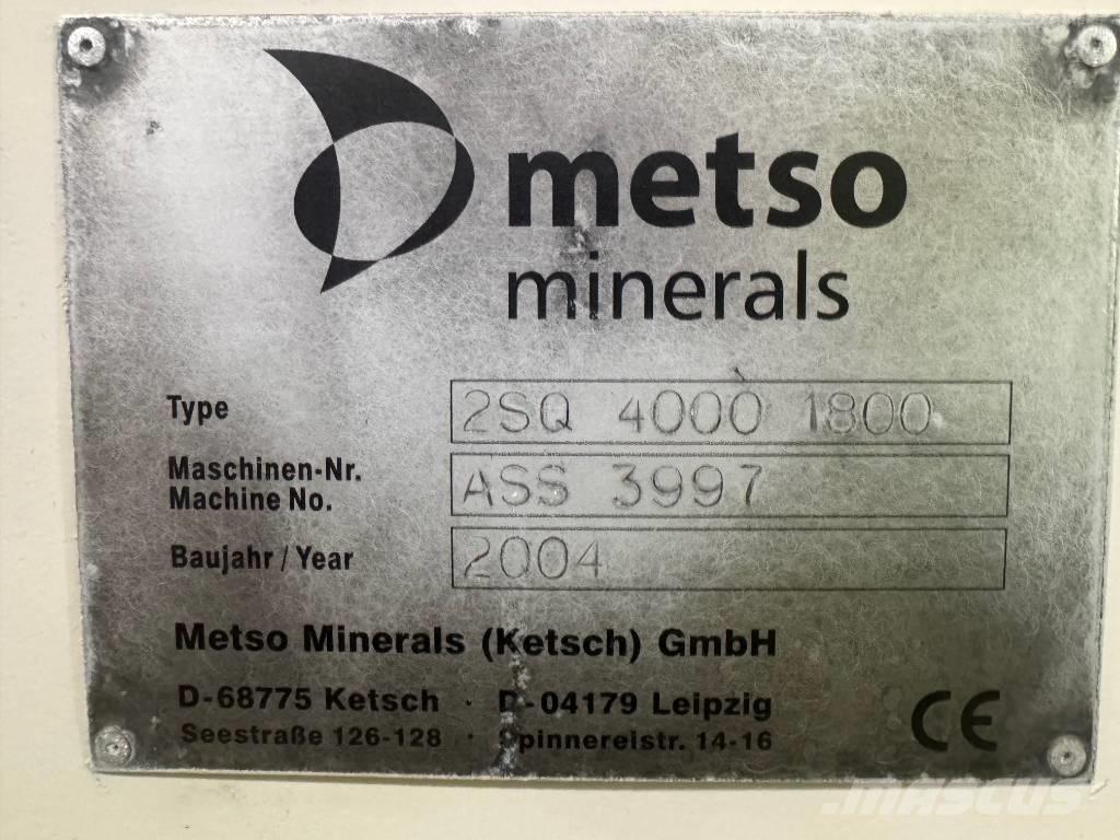 Metso 2SQ 4000 1800 Zeefinstallatie