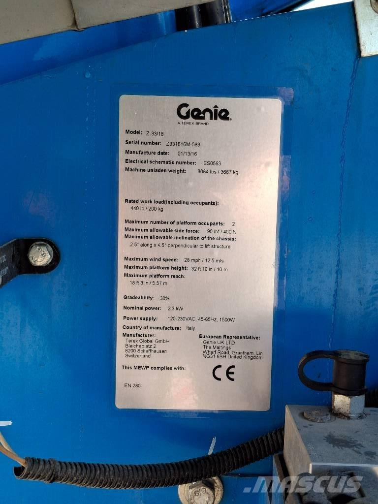 Genie Z33/18 Knikarmhoogwerkers