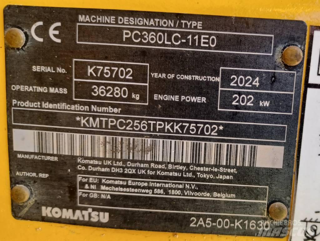 Komatsu PC360LC-11 Rupsgraafmachines