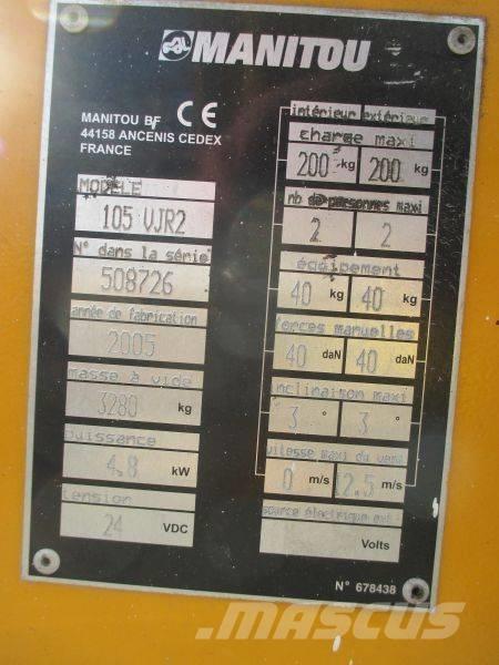 Manitou 105 VJR 2 Personenliften en invalideliften