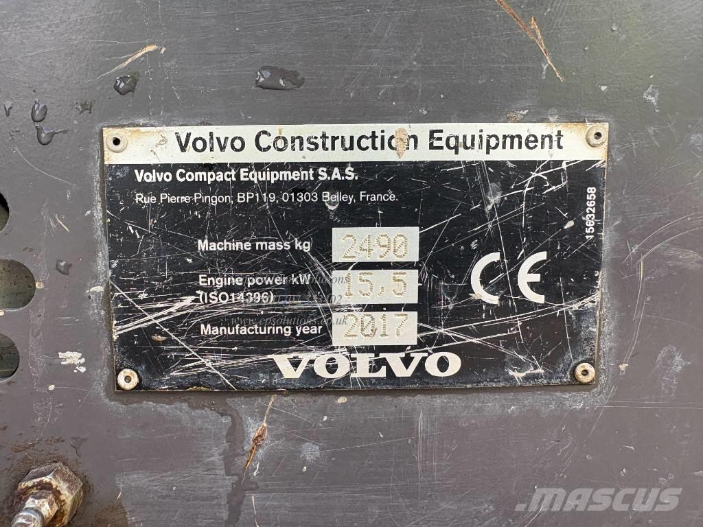 Volvo ECR 25 D Minigraafmachines < 7t