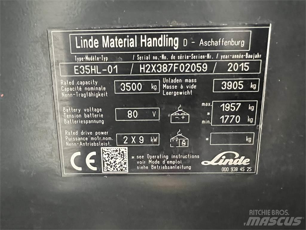 Linde E35HL-01 Elektrische heftrucks
