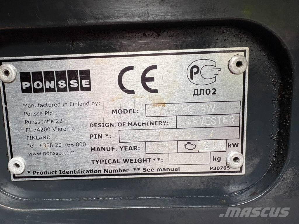 Ponsse Ergo 8W Harvesters