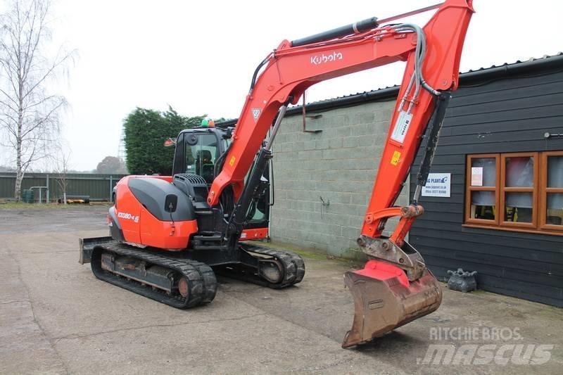 Kubota KX 080-4 Midigraafmachines 7t - 12t