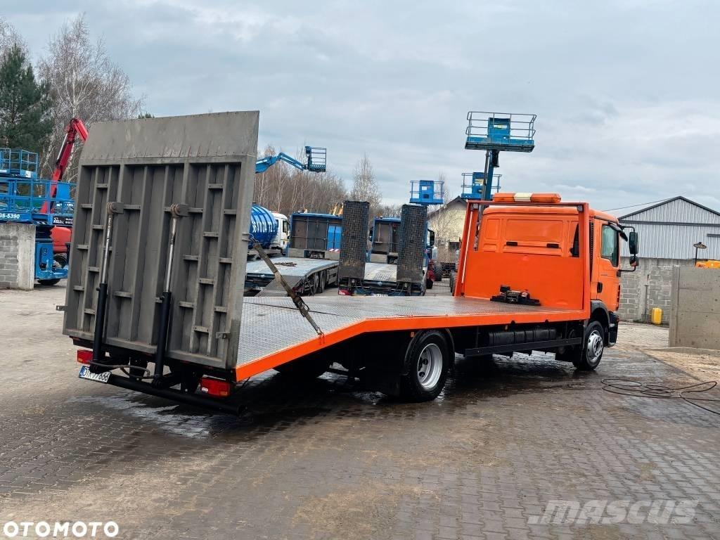 MAN TGM 15.290 Vrachtwagen met vlakke laadvloer en lier