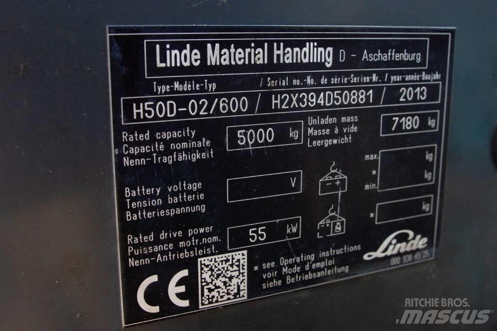 Linde H50D-02/600 Diesel heftrucks