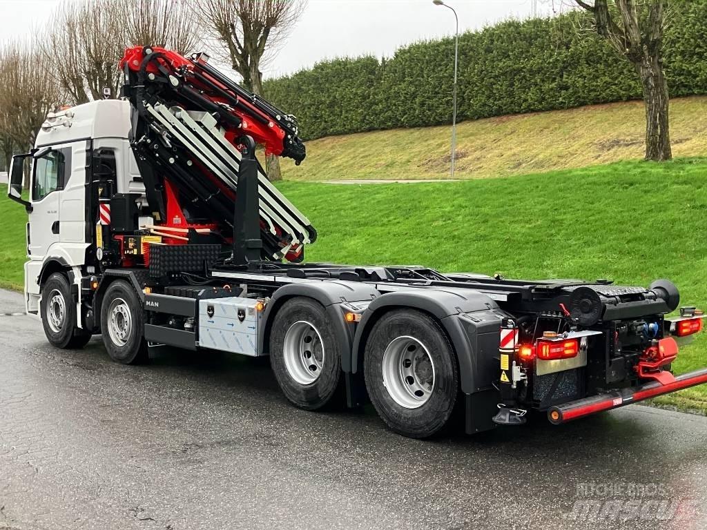MAN TGS 35.510 Vlakke laadvloer met kraan