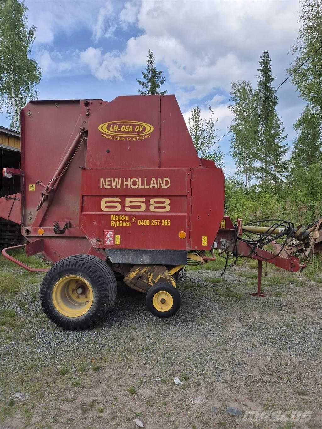 New Holland 658 Ronde-balenpersen