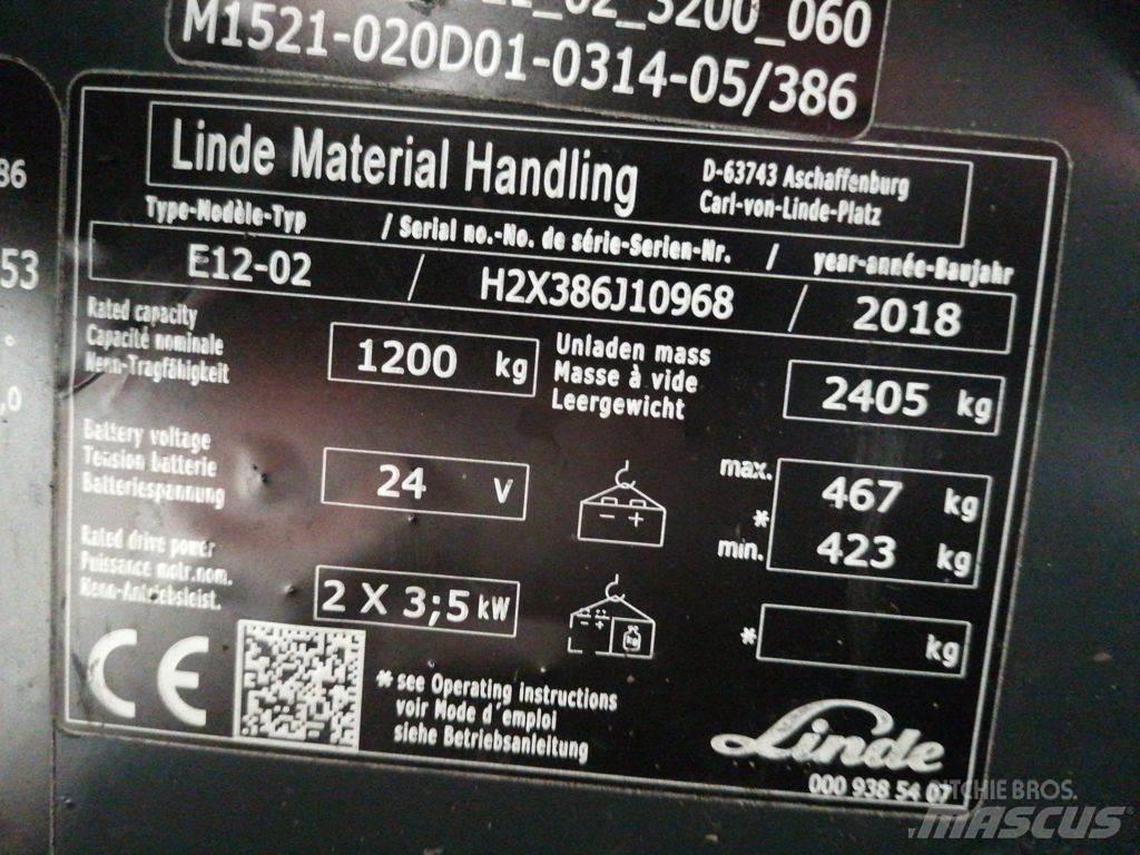 Linde E12-02 Elektrische heftrucks