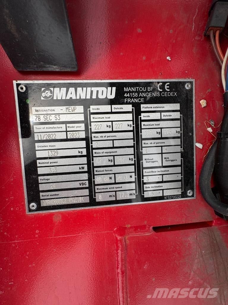 Manitou 78 SEC Schaarhoogwerkers