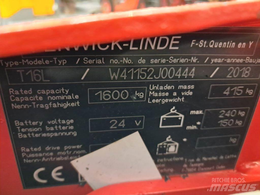 Linde T16L Electro-pallettrucks