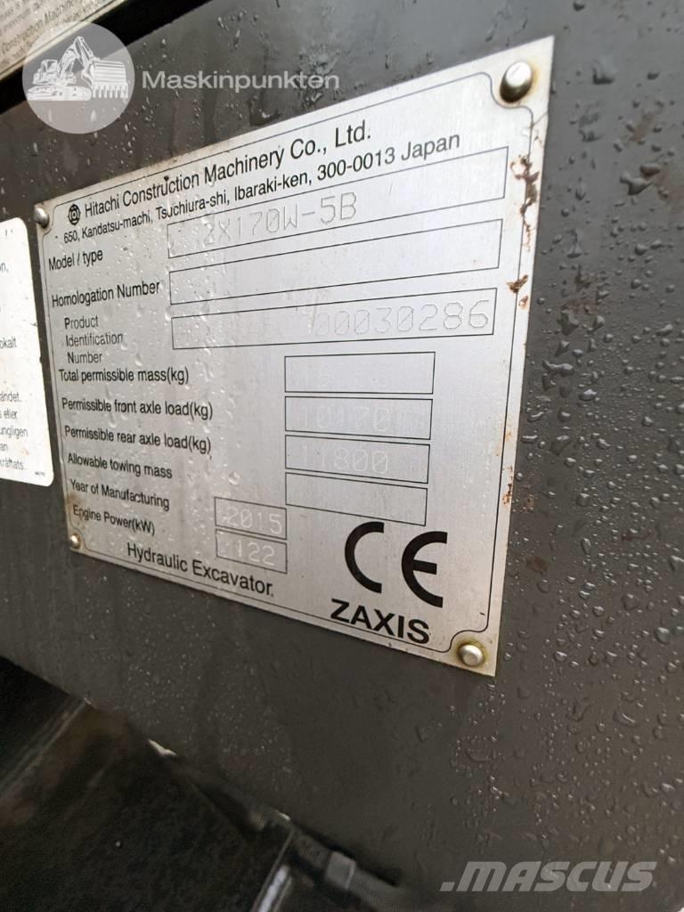 Hitachi ZX 170 W-5 B Wielgraafmachines