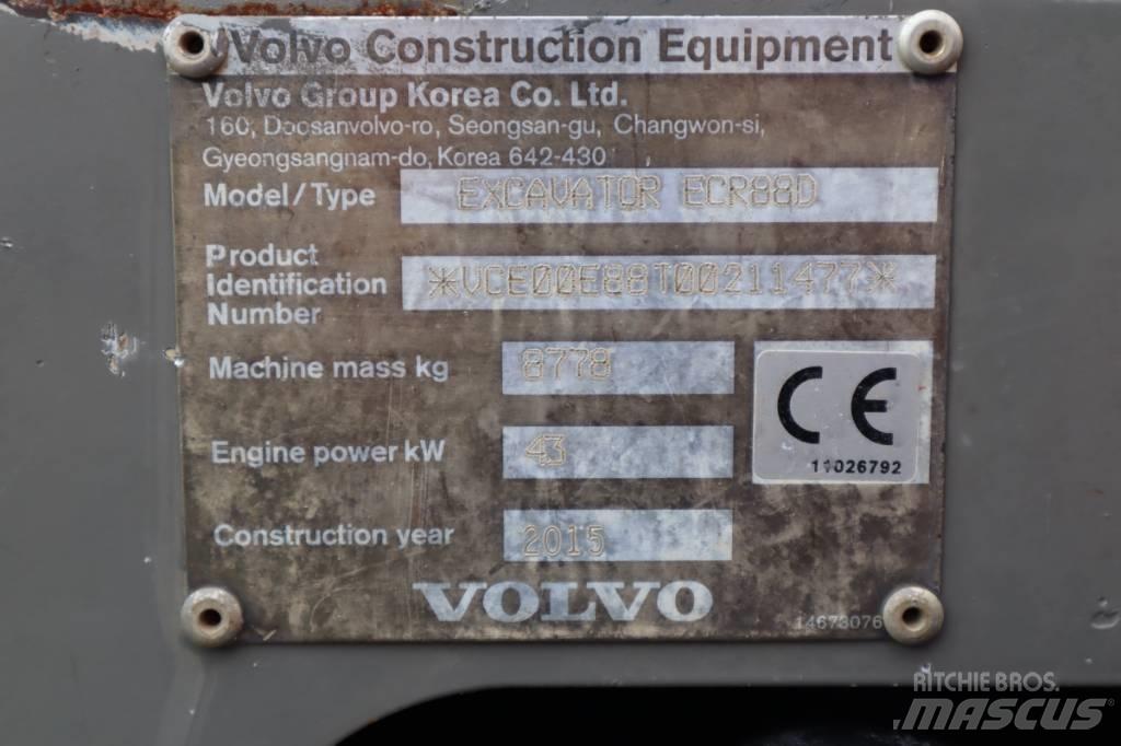 Volvo ECR88D Midigraafmachines 7t - 12t