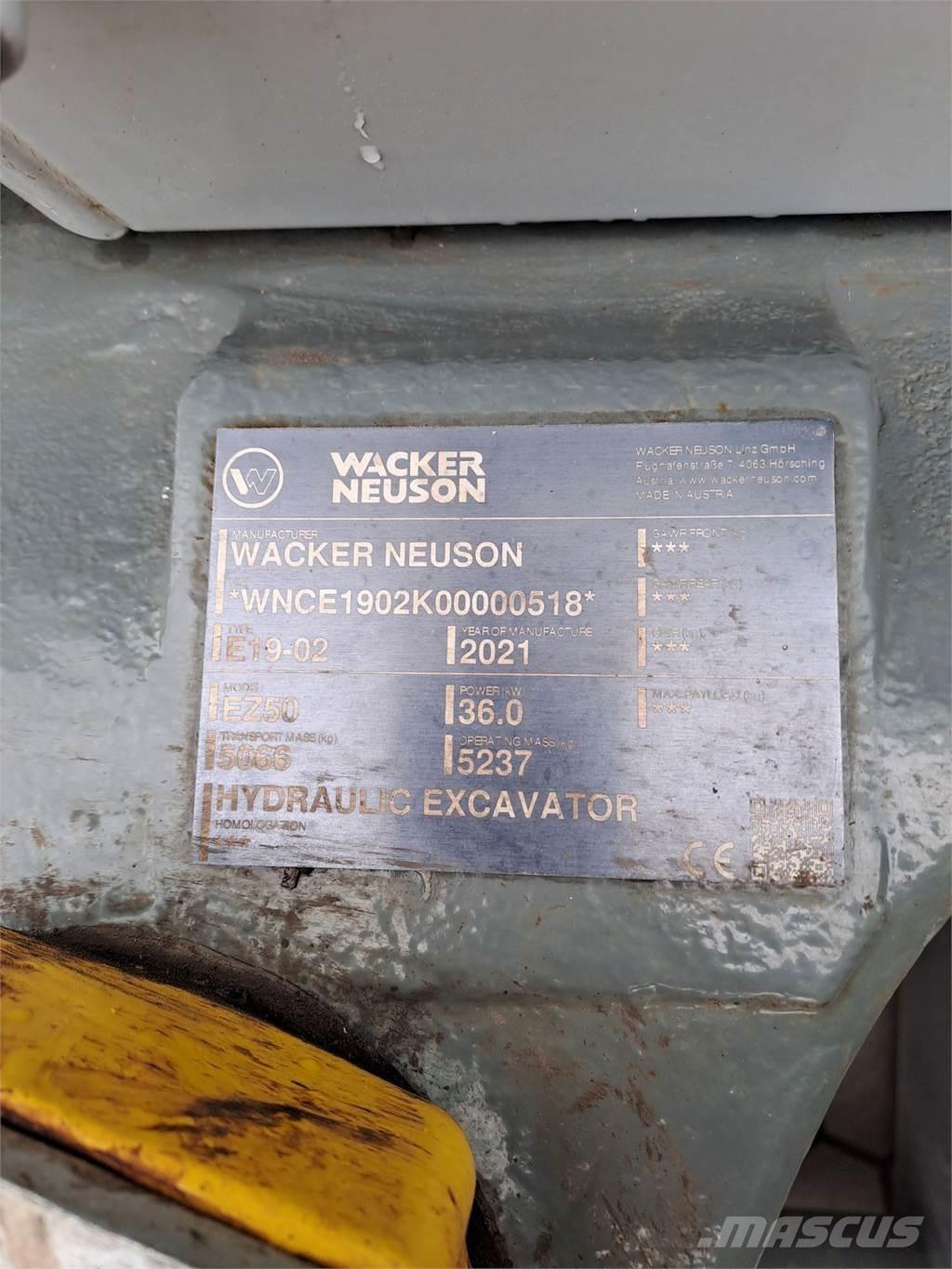 Wacker Neuson EZ50 Rupsgraafmachines