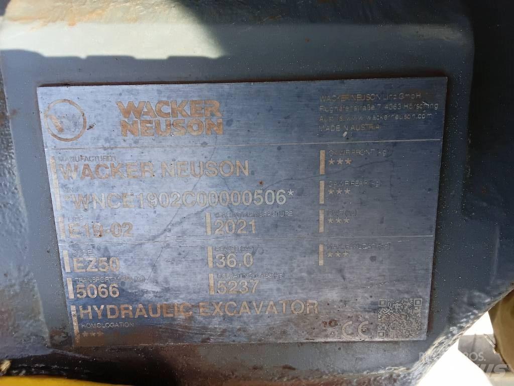 Wacker Neuson EZ50 Rupsgraafmachines