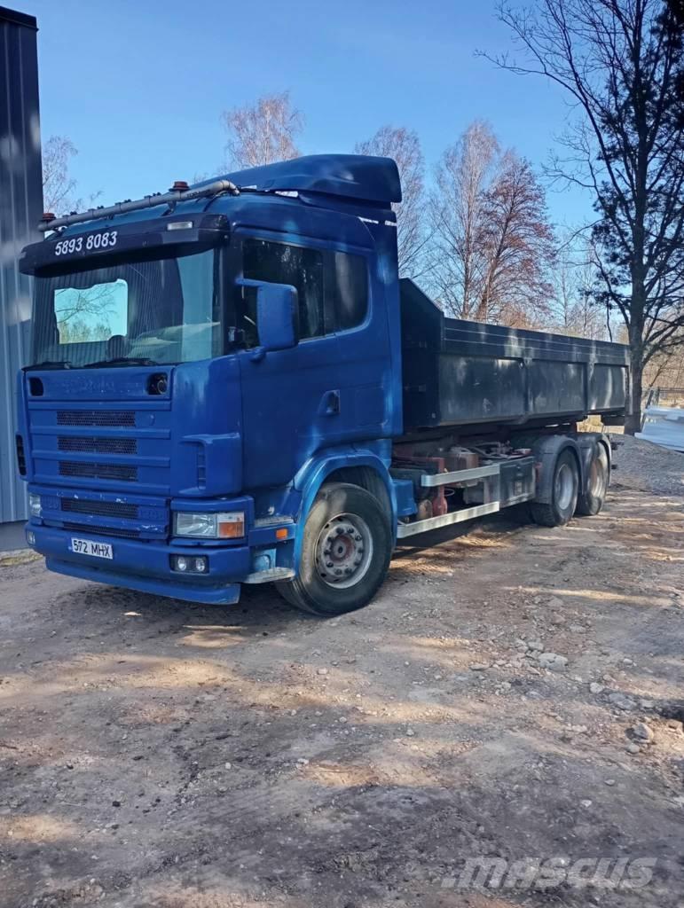 Scania 124 C 420 Vrachtwagen met containersysteem