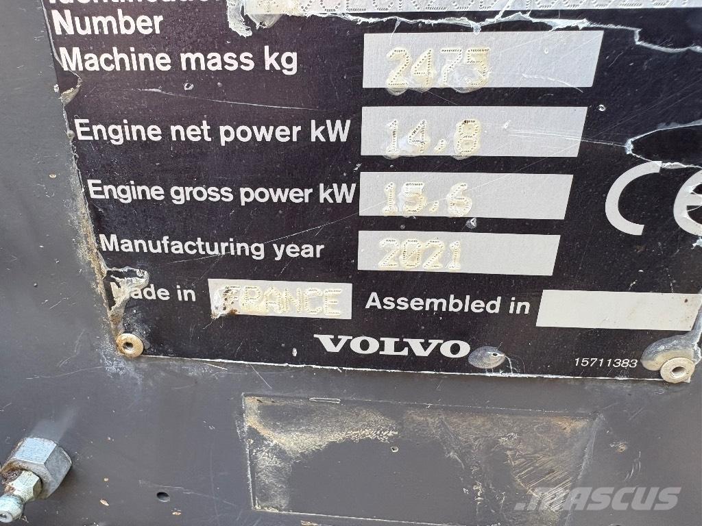 Volvo ECR 25 D Minigraafmachines < 7t