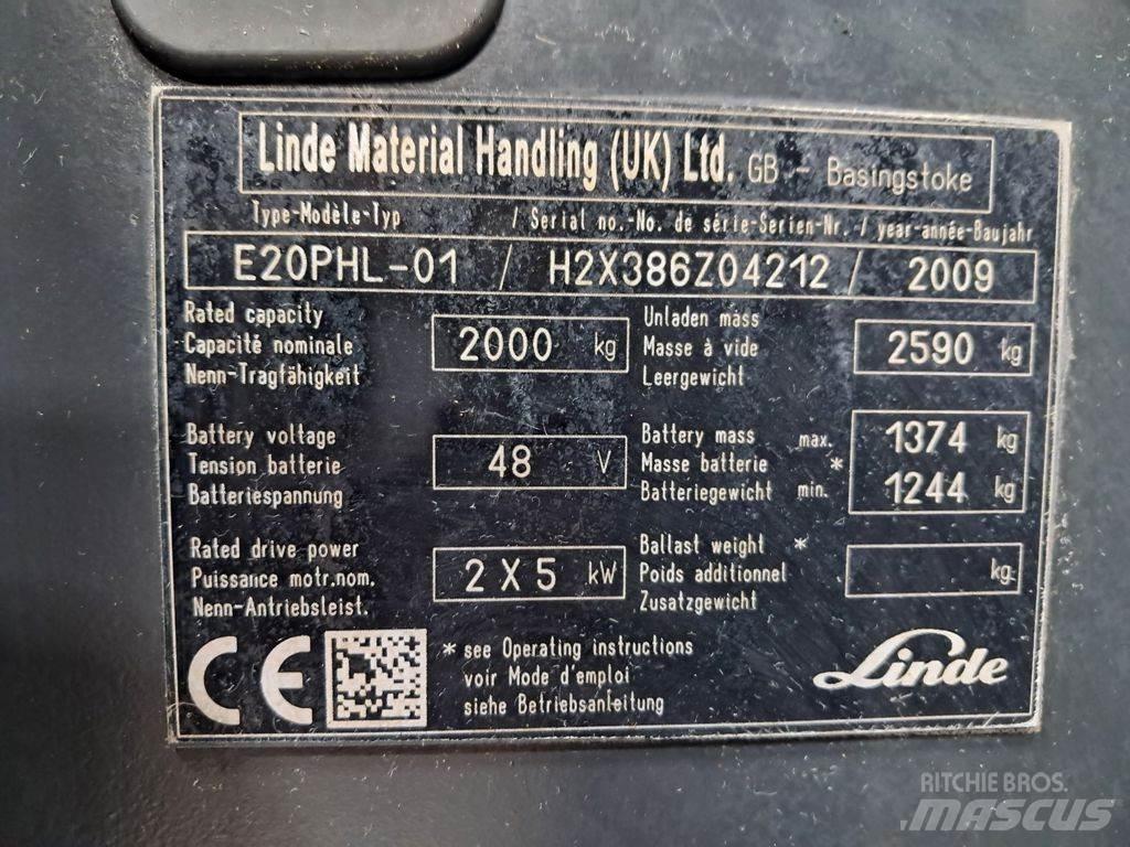 Linde E20PHL-01 Elektrische heftrucks