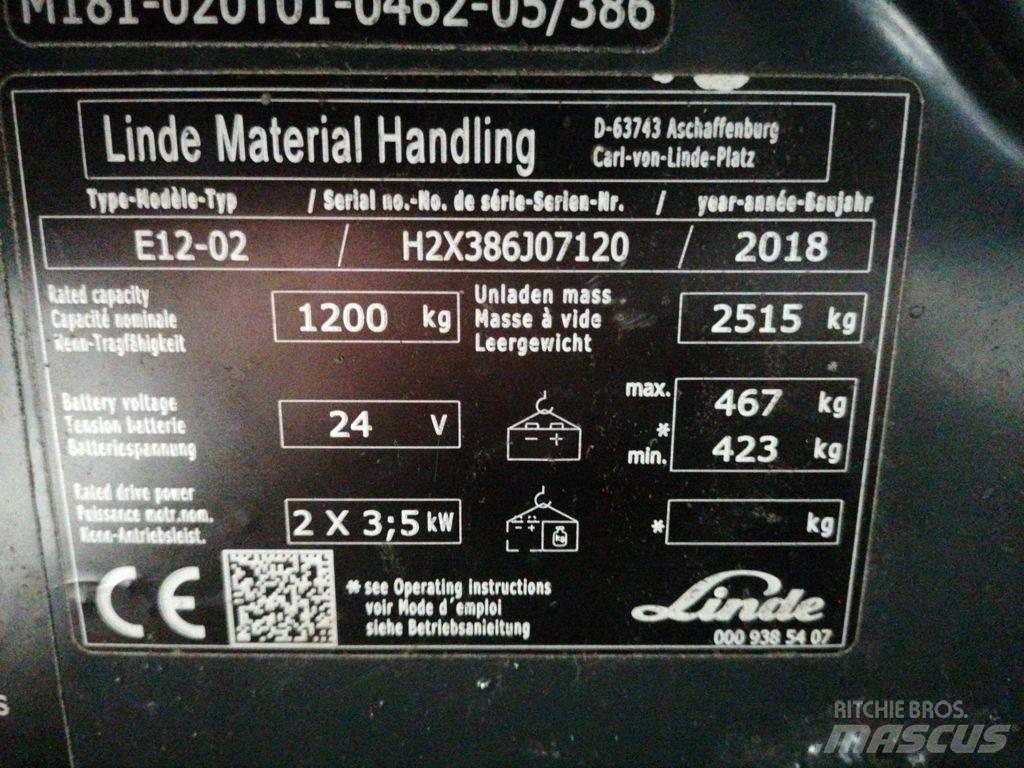 Linde E12-02 Elektrische heftrucks