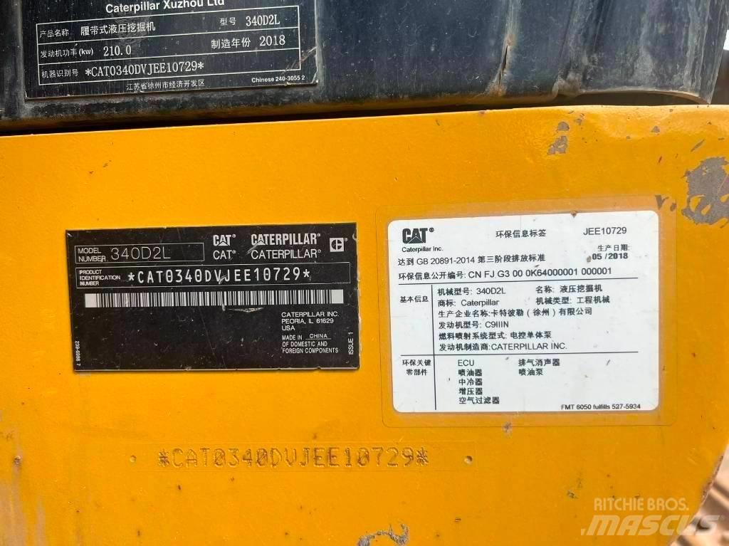 CAT 340D2L Rupsgraafmachines