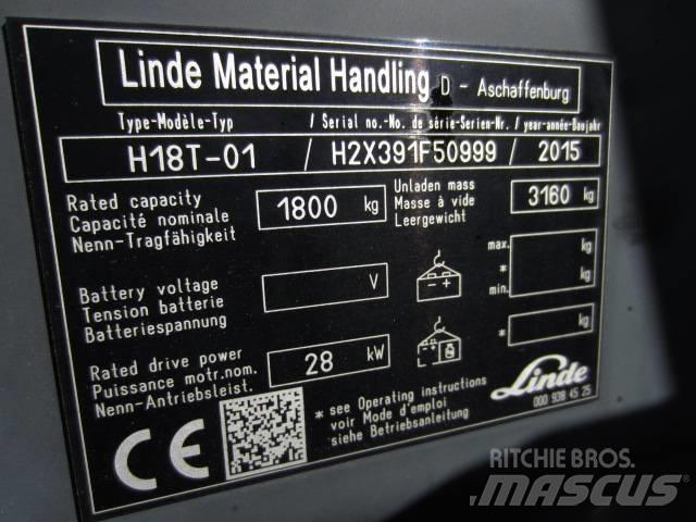 Linde H 18 T-03 LPG heftrucks