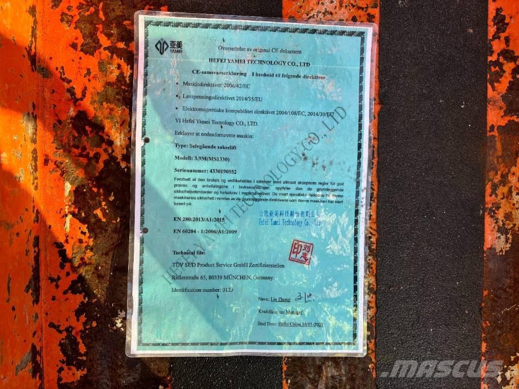 Yamei MS1330 Schaarhoogwerkers