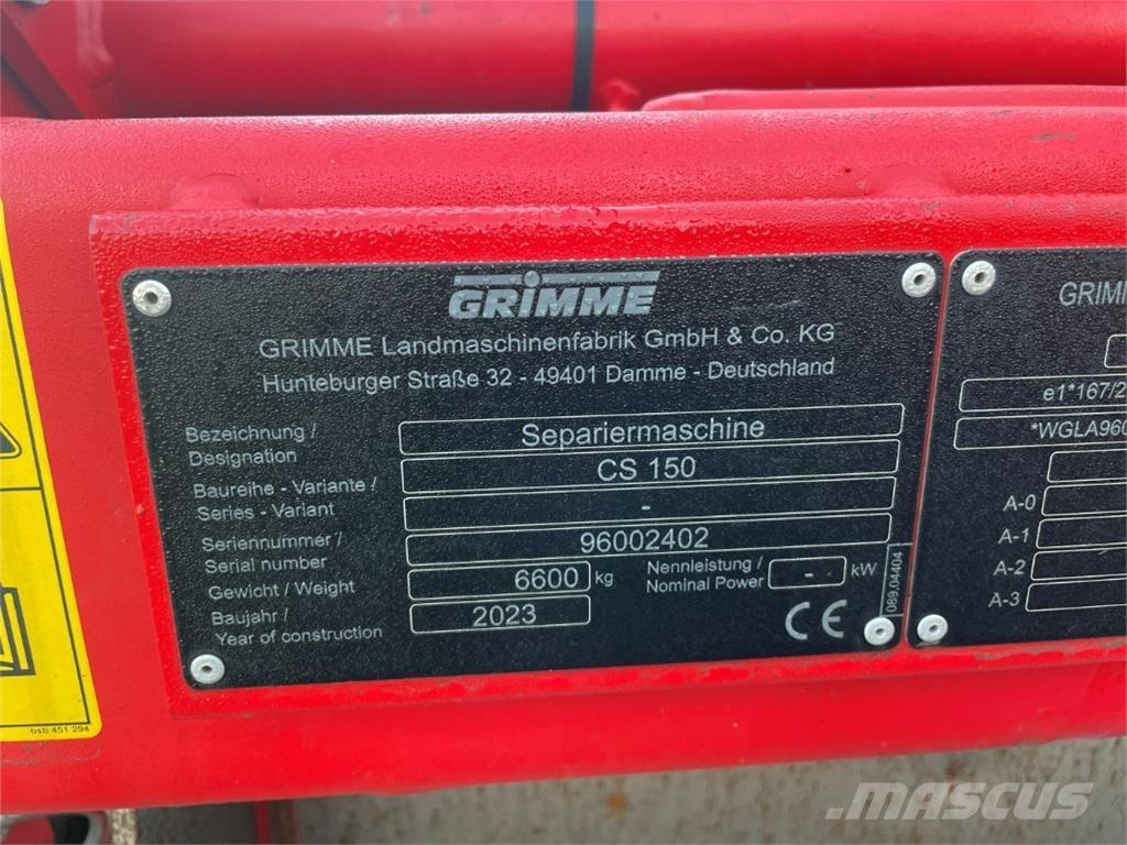Grimme CS 150 Aardappel materieel - Overigen