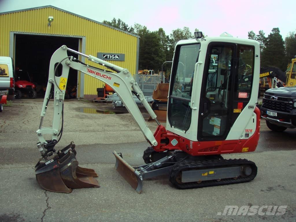 Takeuchi TB 216 Minigraafmachines < 7t