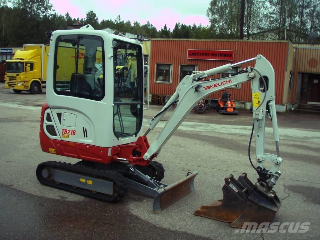 Takeuchi TB 216 Minigraafmachines < 7t